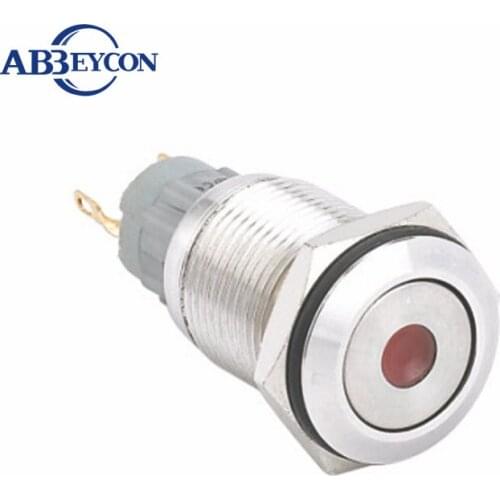 IN109 16mm alarm indicator light IP67 waterproof metal pilot lamp