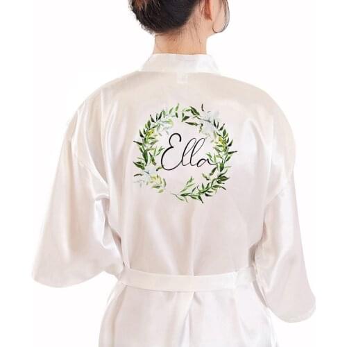 Custom BRIDE&Bridesmaid Robes Proposal Engagement Gifts Bridal Robes Wedding Party Dressing gown Mother of the Groom/Bride Robe