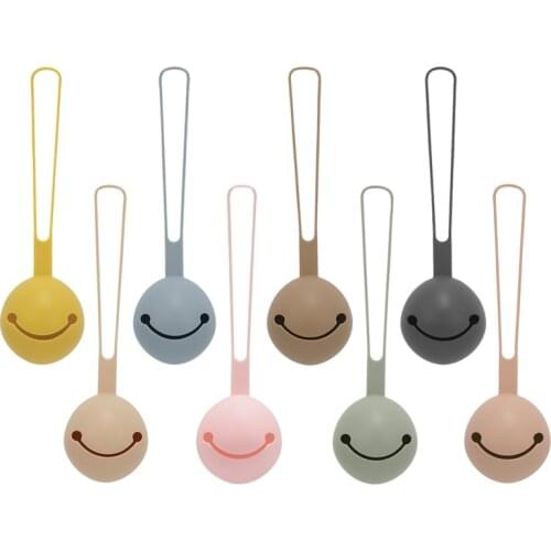 Kawaii Smiley Face Silicone Pacifier Holder Teat Attachment Infant Nipple Storage Box Soother Container Box Travel Accessories