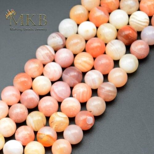 Red Botswana Agates Round Beads Natural Stone Beads For Jewelry Making 6 8 10 12mm Gem Beads Diy Bracelet Necklace Accessories