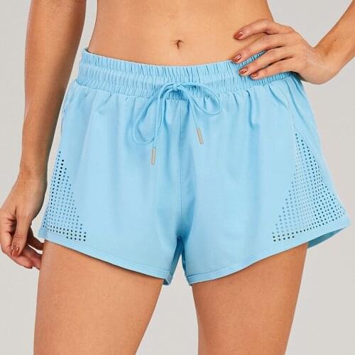 Summer Exercise Gym Shorts Women Yoga Shorts Professional Sports Running Black Low Waist Workout White Training Shorts X350