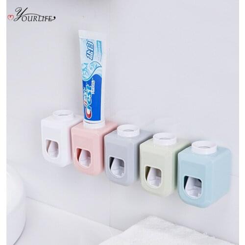 OYOURLIFE Wall Mounted Toothpaste Dispenser Fully Automatic Bathroom Toothpaste Squeezer Toothpaste Holder Bathroom Accessories