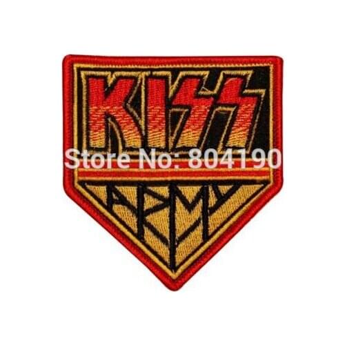 3.25" Army Embroidered LOGO Iron On Patch Emo Goth Clothes Punk Rockabilly patchwork accessories clothes