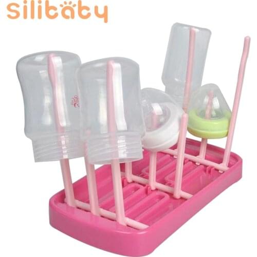Silibaby Baby Bottle Drying Rack Cup Drain Rack Baby Bottle Washing And Drying Machine Baby Bottle Accessories Storage Drying