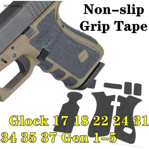 Rubber Texture Grip Wrap Tape Custom for Gen 1 2 3 4 5 Glock 17 18 24 31 34 35 37 Gun Magwell Adhesive 9mm magazine accessories