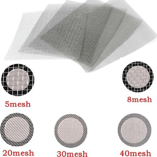 1pcs15x30cm 5/8/20/30/40 mesh stainless steel micron filter sub-plate screening filter food filter