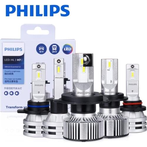 H4 led headlight H7 philips Ultinon Essential G2 H1 H11 9012 9005 9006 LED Headlights Kits 12V 24V LED 6000K Car Fog Lamps