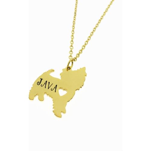 Yorkshire Terrier Gift Yorkie Necklace Women Pet Jewelry Engrave Some Letters Accept Drop Shipping YP6369