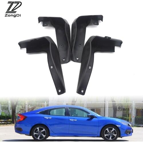 ZD Car Front Rear Mudguards For Honda Civic 2016 2017 All New 4-Door Sedan Accessories Mudflap Car-styling Fender 1Set Mud Flaps