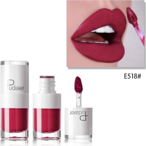 1pc Liquid Matte Lipstick Red Lip Makeup Tattoo Waterproof Long Lasting Lip Tint Korean Lipgloss Mat Plumper Lip Gloss TSLM1