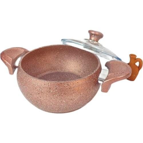 100% Granite Coating 2021 Casserole Cookware Cooking Induction Furnace Asian European Tradition Kitchen Quality Wooden Handle