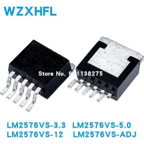 5PCS LM2576HVS-ADJ LM2576HVS LM2576HVS-5.0 LM2576HVS-3.3 LM2576HVS-12 3A LM2576 TO-263-5