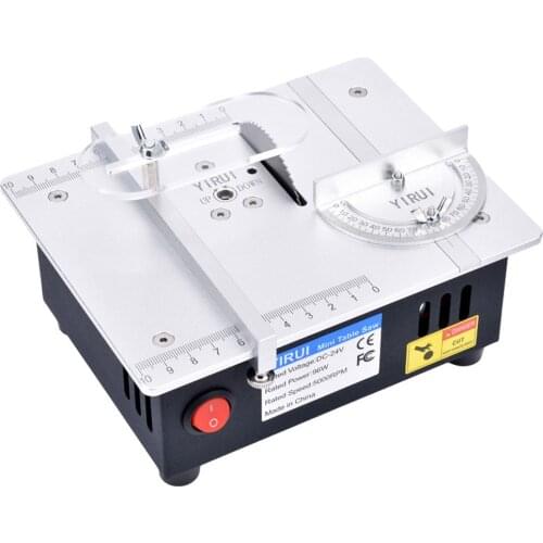 96W 5000rpm Mini Multifunctional Table-Saw Electric Desktop Saws Small Household DIY Cutting Tool Woodworking Lathe Machine