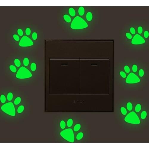 Animal unicorn dog cover micki cartoon room decor 3D Silicone wall on-off switch light luminous wall outlet sticker