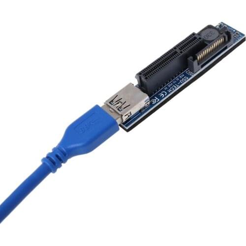 Add On Card PCI Express USB 3.0 Adapter Raiser Extender PCIE Riser Card USB 3.0 PCI-E SATA PCI E Riser PCI Express X1 to X4 Slot