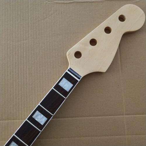 Guitar JAZZ Bass Neck Maple 4 String 20 Fret Rosewood Fingerboard Replacement