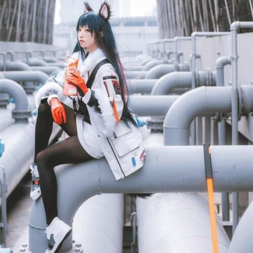 Game Arknights Vanguard Texas Cosplay Costume Uniform Battle Suit Full Set Halloween Costumes for Women Cosplay Prop Accessories