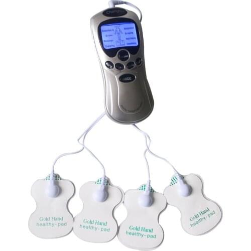 Health Care Electric Tens Digitlal Therapy Masssager Pulse Acupuncture Machine Body Slimming Device With 4Pcs Gel Electrode Pads