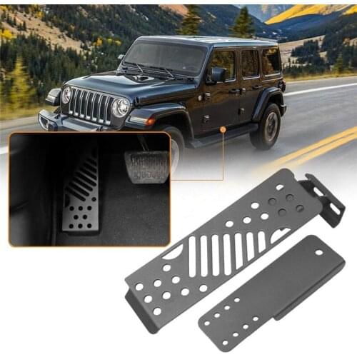 Metal Car Auto Dead Pedal Adjustable Left Side Foot Rest Kick Panel for Jeep Wrangler JL Sahara Rubicon 2018-2020 Accessories