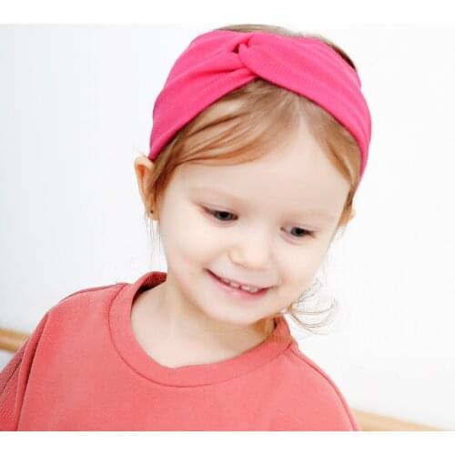 Yundfly Fashion Cross Knot Baby Headband Elastic Autumn Winter Kids Girls Headwraps Children Hair Bands Bithday Gifts Headwear