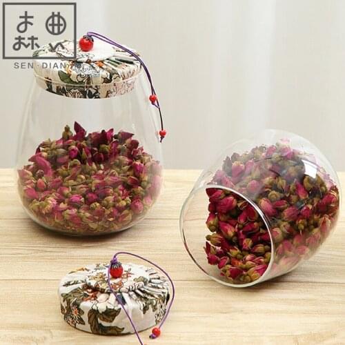 SENDIAN Fashion Creative Sealed Glass Tea Caddy Handmade Glass Storage Tank 2021 New Hot Office Home Kitchen Accessories