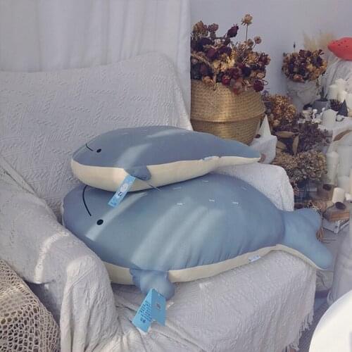Stuffed Animal Toys Bear Dolphin Fox Kawaii Soft Plush Pillow Doll Children Girls Boys Toy Kids Christmas Birthday Gift 45/75CM