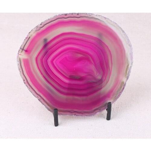 Natural Rock AGATE SLAB Geode Slice Crystal Mineral Coaster Healing high quality Mineral Stone Collection Decor for home DIY hot