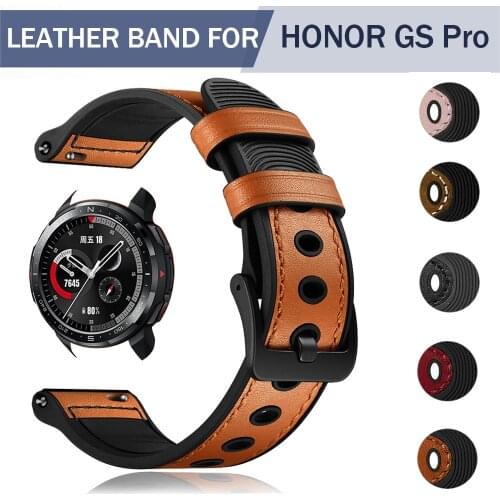 New 20mm 22mm Wrist Strap for HONOR Watch GS Pro Watchband for HONOR Watch Bracelet Leather Band Belt Straps Correa Accessories
