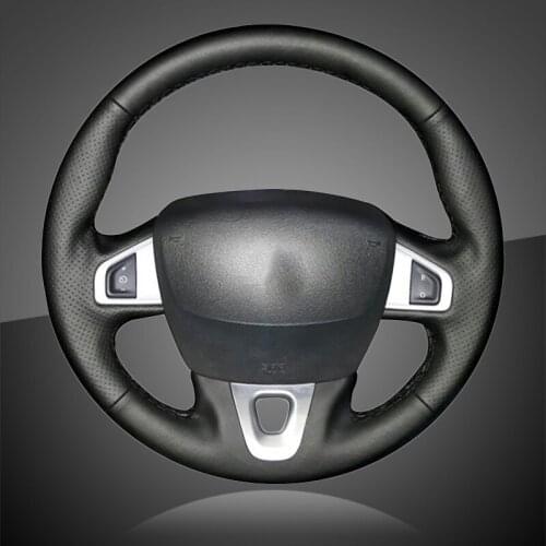 Auto Braiding On The Steering Wheel Cover for Renault Megane 2008-2016 Fluence (ZE) 2010-2016 Kangoo 2014-2019 Car Braid Covers