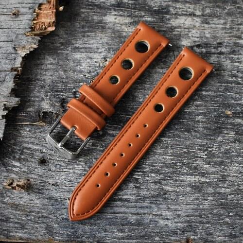 High Quality Original Leather Handmade Wrist Watch Band Strap Belt Stainless Clasp For Men Women Watchband 18 20 22 24 mm KZ3H04
