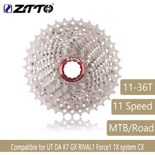 ZTTO Road Bike MTB 11 Speed Cassette 11S 36T Bicycle Parts Cassete Freewheel Sprocket Cog For UT DA K7 GX RIVAL1 Force1 1X 436g