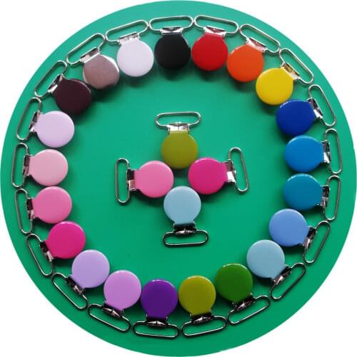 Free shipping 300pcs/lot, Round suspender clip,mixed 21 colors wholesale Pacifier Clip, Pacifier Clips Suppliers& Manufacturers