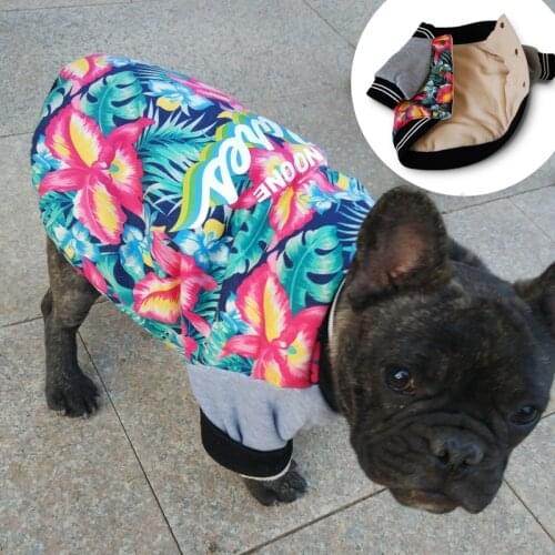 Thicken Puppy Pet Dog Coat Jacket Autumn/Winter Warm Fleece Clothes for Small Dogs Fashion French Bulldog Pug Clothing Outfits