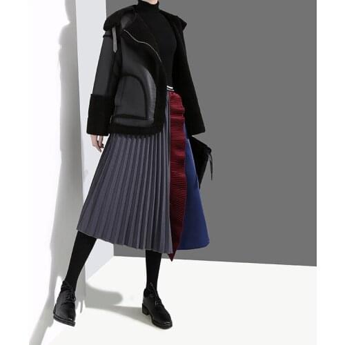 Saia Longa Cotton Empire Saia Midi Tutu Limited Real Free Shipping 2020 Style Skirts Autumn Winter High Waist Skirt