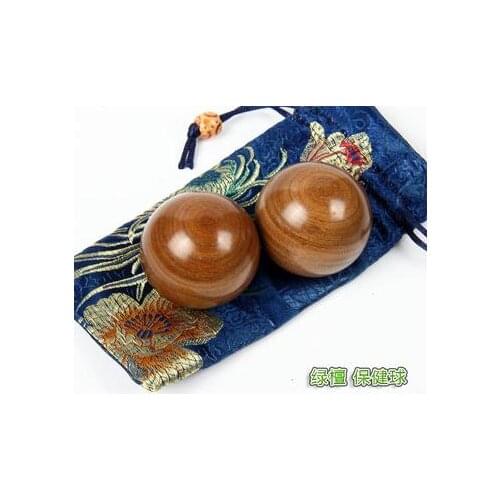 Green sandalwood handball massage ball fitness training longevity balls Health care ball