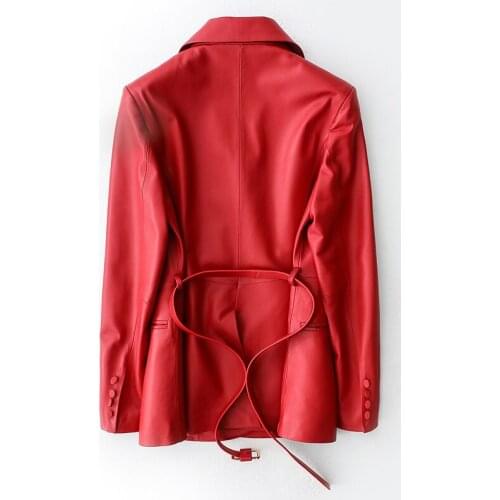 Genuine Leather Jacket Spring Autumn Jacket Women Sheepskin Coat Female Streetwear Blazer Women Clothes 2020 TLOOR1196