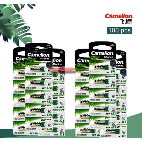 100pcs New Camelion Alkaline battery 12V 23A 12V 27A 23A 12 V 21/23 A23 E23A MN21 RC control remote controller battery RC Par