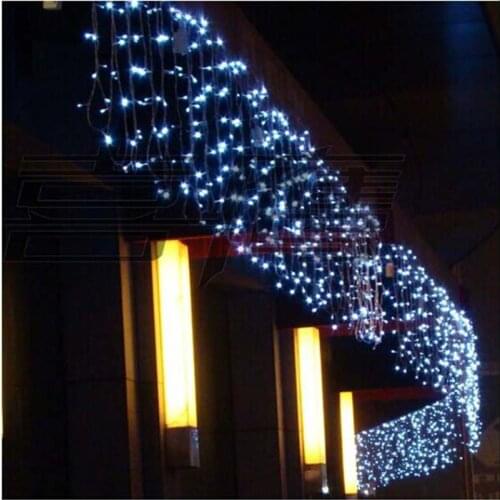 3.5m 96 LED Fairy Icicle CHRISTMAS Lights Garlands White/Pink Holiday Lights Curtain Wedding Luci Natale Luces Decorativas EU/US
