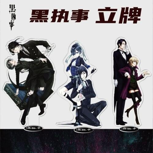 Anime Black Butler Acrylic Stand Figure Sebastian Desktop Standing Plate Decoration Model Toy Gifts