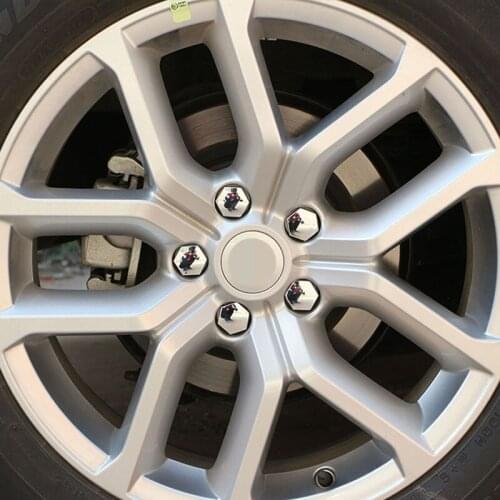 Carmilla 20pcs/lot ABS Chrome Car Wheel Nuts Cover for Renault Koleos 2017 2018 Auto Parts Accessories