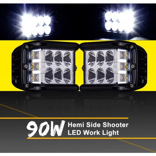 CO LIGHT 2018 New 4Inch 45W 12V LED Work Light Bar Spot Flood Driving Beam Offroad Auto Foglight For Boat ATV UTV SUV Lada Truck