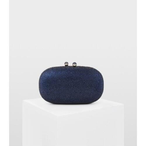 XIYUAN Designer Blue/Green/Red MInaudiere Handbags Women Gold Money Pouch Bag Crystal Clutch Purses Party Cocktail Diamond Bag