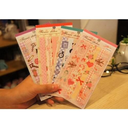 DIY Photo Album 4 sets Pretty Sticker Set Diary Scrapbooking Craft Decorative Sticker