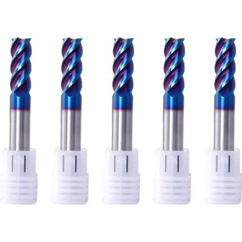 CNC Cutter Metal Endmill HRC65 4 Flute High quality Alloy Carbide Tungsten Steel Milling Cutter End Mill 4mm 6mm 8mm 10mm 12mm