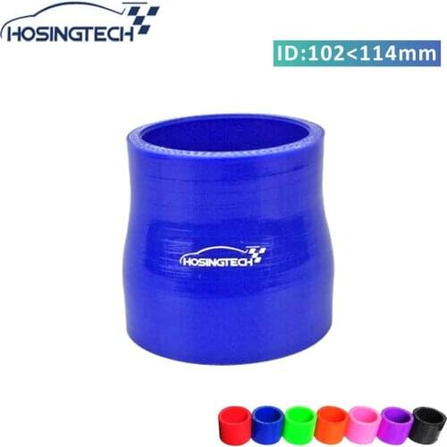 HOSINGTECH-high quality large diameter 4.5" to 4"(114mm-102mm) silicone straight reducer turbo hose