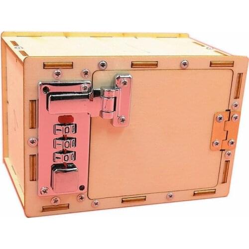DIY Password Box Kids Science Experiment School Projects DIY Kits Funny Toy Kids Science Wooden Toys Gifts for Adult Kids