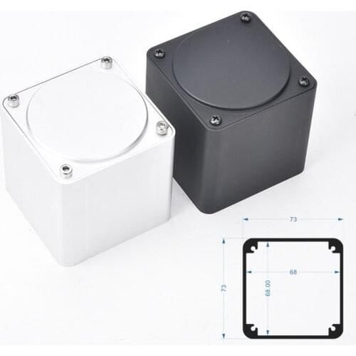 1pcs high-grade full aluminum transformer housing Audio power transformer box Amplifier aluminum Cover black silver