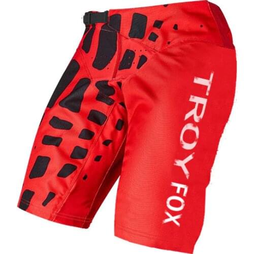 Troy Fox Red Motocross MTB Bike Off Road Shorts Motorbike Motorcycle 360 Demo Summer Short Pants