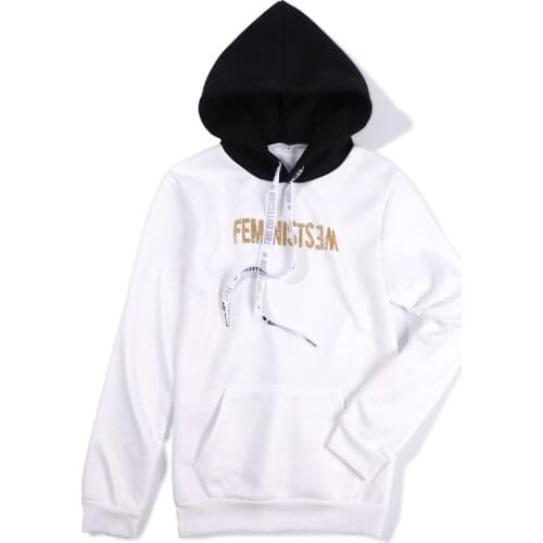 Fashion Casual Bronzing Letter Hooded Girls Sweatshirts Harajuku Long Sleeve Hoodies Autumn Winter Fleece Warm Women Coats