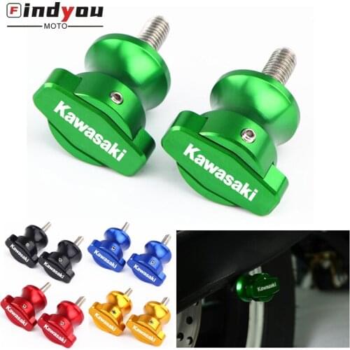Motorcycle CNC M8 Swingarm Slider Spools stand screws For Kawasaki Z650 Z800 Z900 Z1000 Z1000SX ZX-10R Ninja650 ZX-6R ZX10R ZX6R